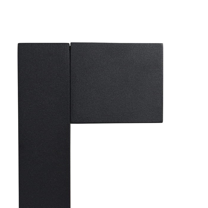 QAZQA Industriële staande buitenlamp zwart 80 cm IP44 - Baleno