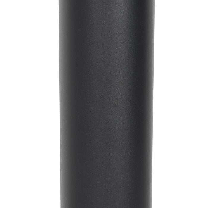 QAZQA Moderne buitenlamp paal donkergrijs met opaal 110 cm IP44 - Rox