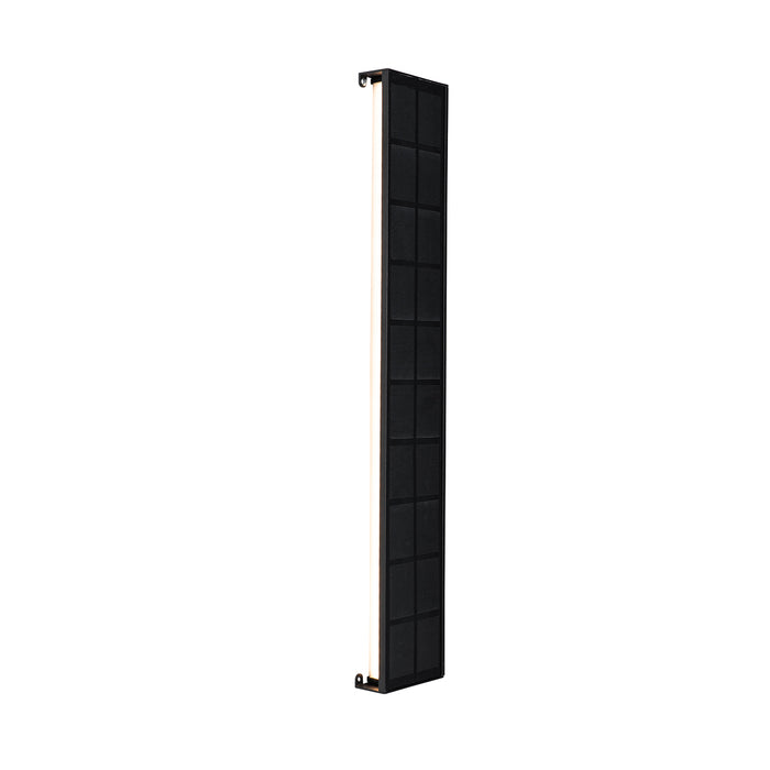 QAZQA Buiten wandlamp zwart 60 cm incl. LED 4-staps dimbaar met solar