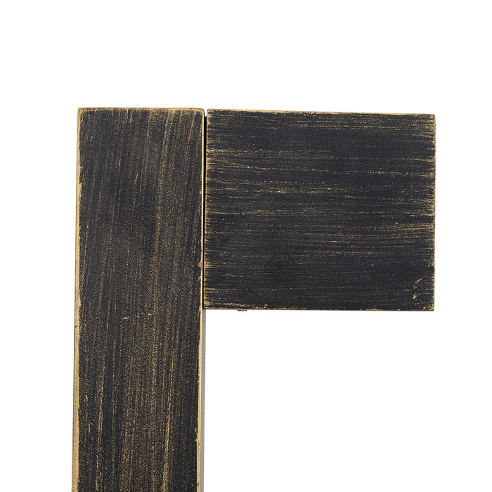 QAZQA Industriële staande buitenlamp antiek goud 80 cm IP44 - Baleno