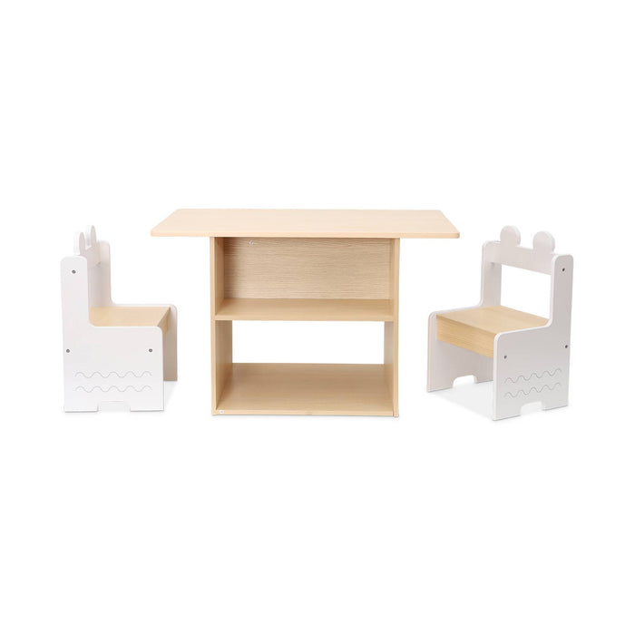 sweeek - Kindertafel + 2 stoelen, met planken
