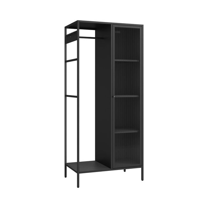 sweeek - Metalen kinderkledingkast, 3 legplanken