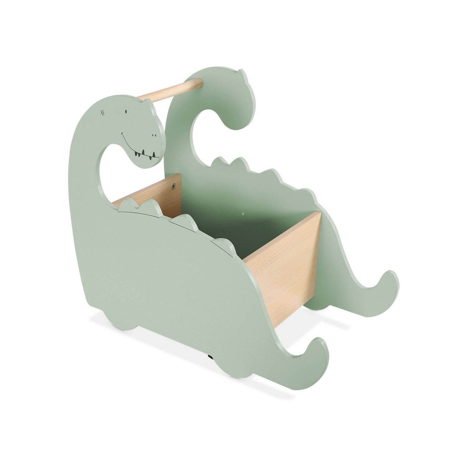 sweeek - Speelgoedkist met wielen, dinosauruslooprek voor kinderen