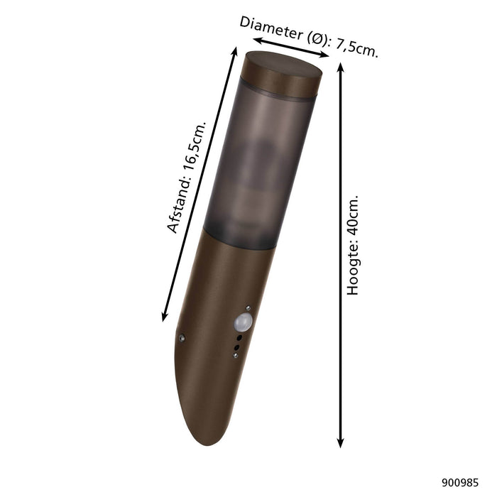 EGLO Helsinki Wandlamp - E27 - 40 cm - Bruin