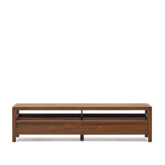 Kave Home - TV-meubel Sashi van massief teakhout 200 x 40 cm