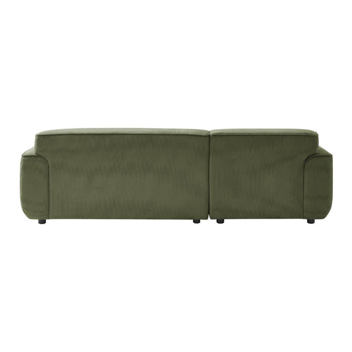 sweeek - 2 tot 3-zits corduroy hoekbank, linkerhoek