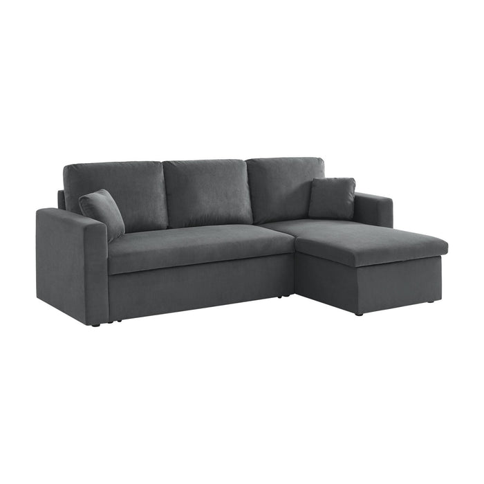 sweeek - Corduroy hoekslaapbank, 3-zits
