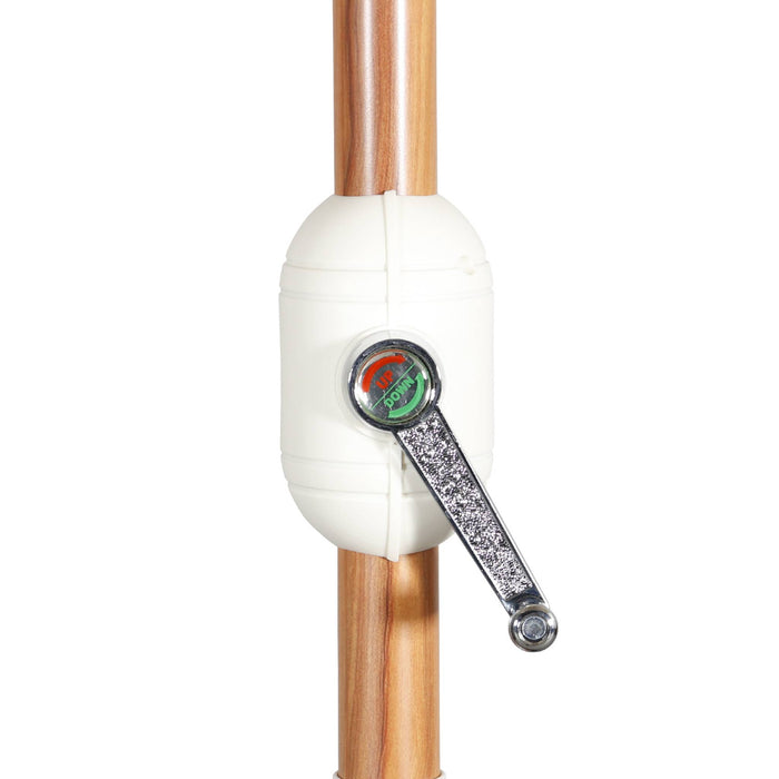 sweeek - Rechthoekige parasol 2x3m met centrale mast