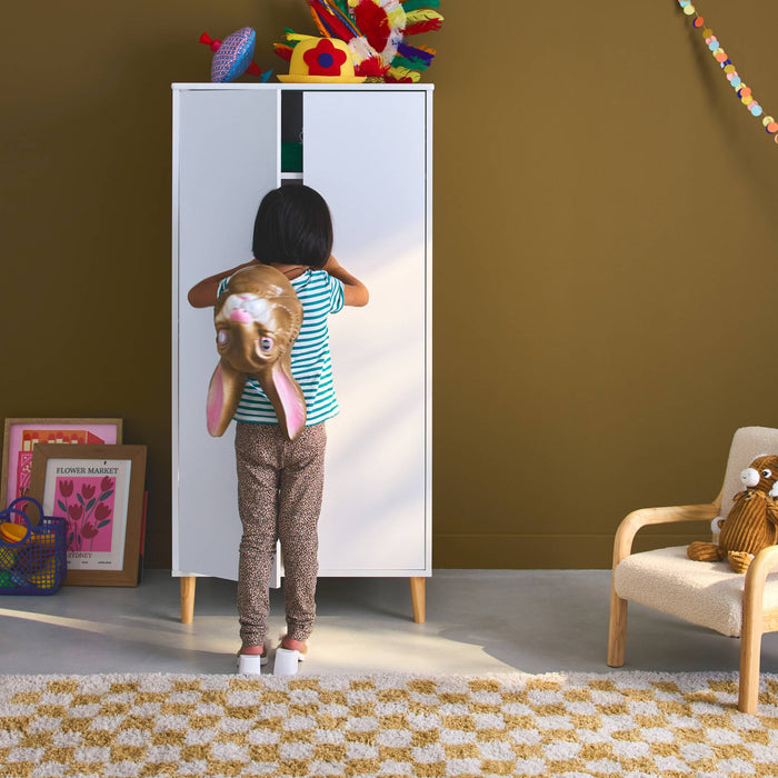 sweeek - Witte kinderkledingkast