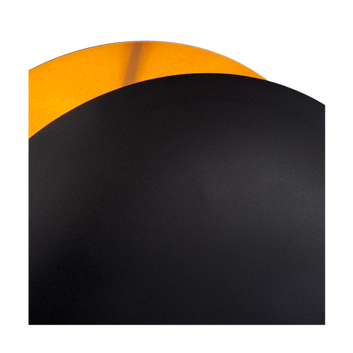 Atmooz Copple - Tafellamp - Zwart met Gouden Binnenkant - Rond - 20x35x45cm - Metaal