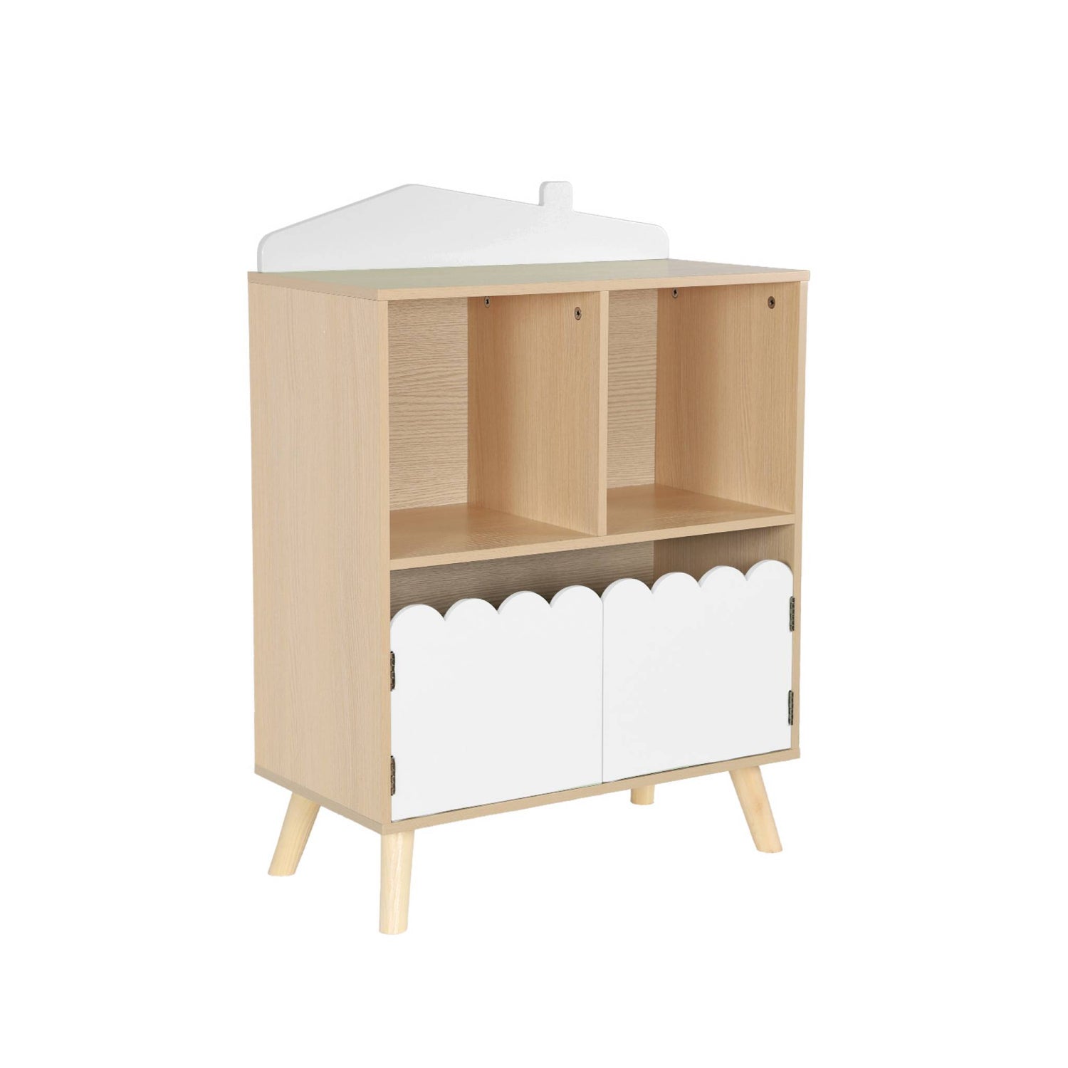 sweeek - Kinderboekenkast met 2 planken en 2 deuren