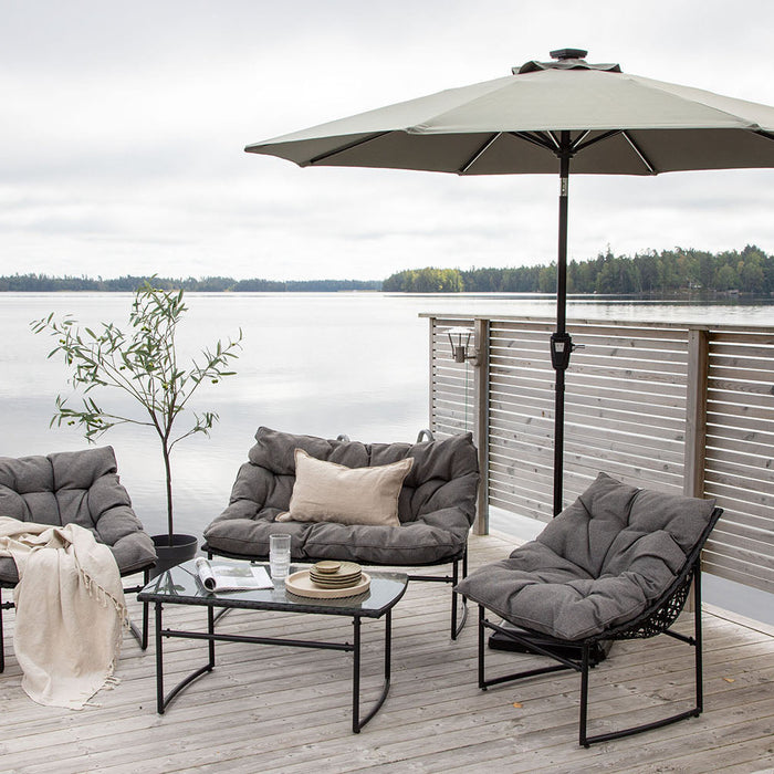 Rebellenclub Holly Parasol - ø240cm - Grijs