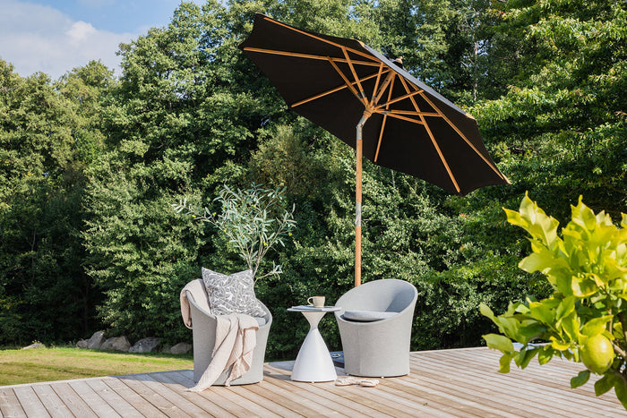 Rebellenclub Lavra Parasol - ø270cm - Zwart