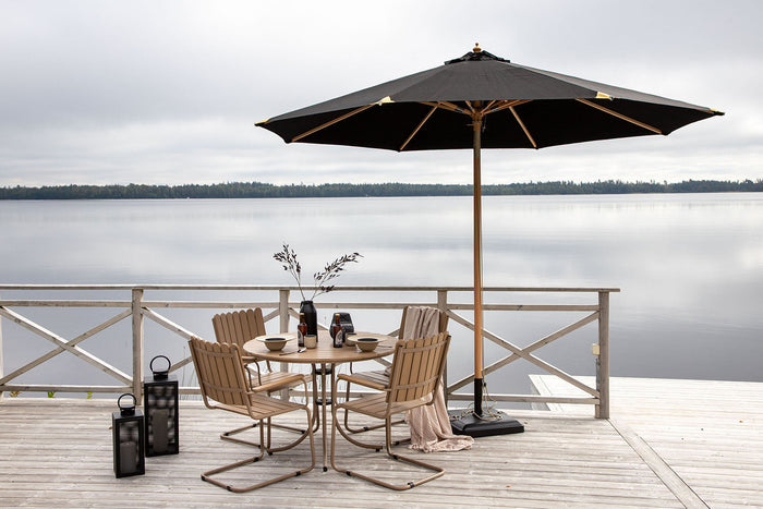 Rebellenclub Junip Parasol - ø330cm - Zwart