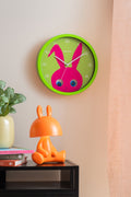 Karlsson - Wall Clock Peekaboo Bunny