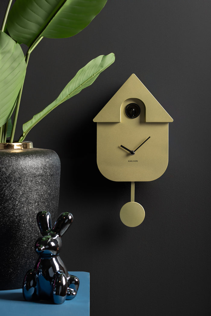 Karlsson - Wall Clock Modern Cuckoo Metallic