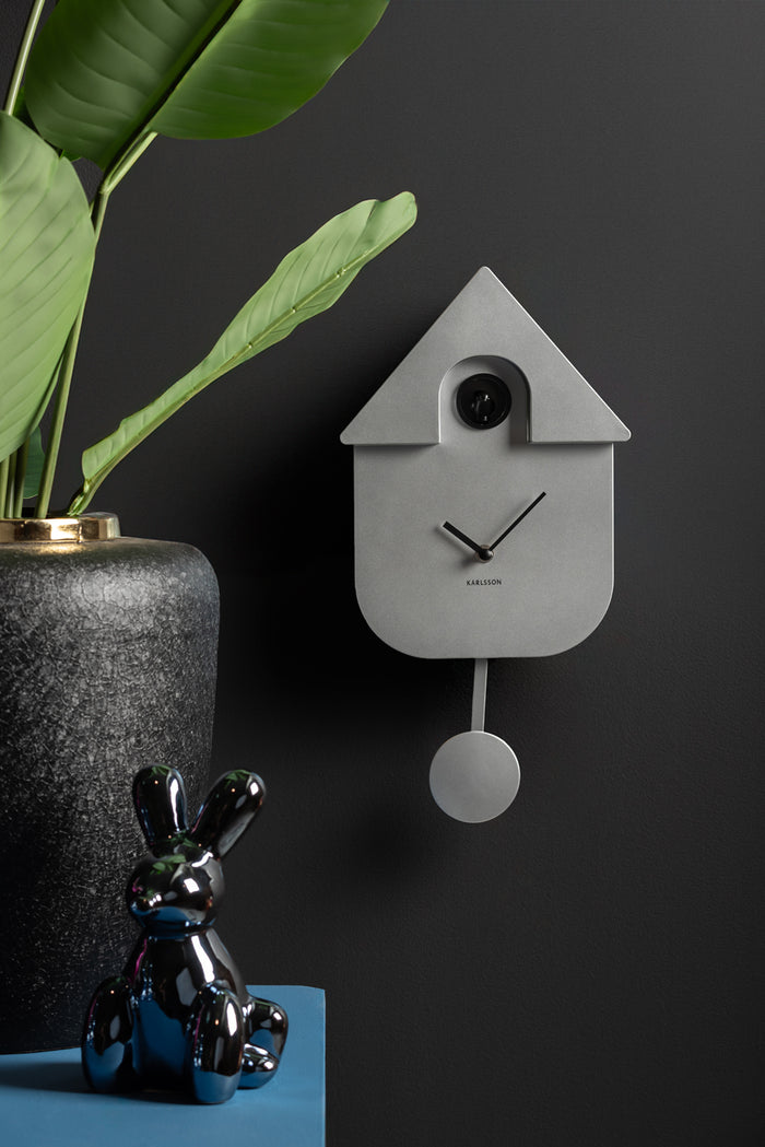 Karlsson - Wall Clock Modern Cuckoo Metallic