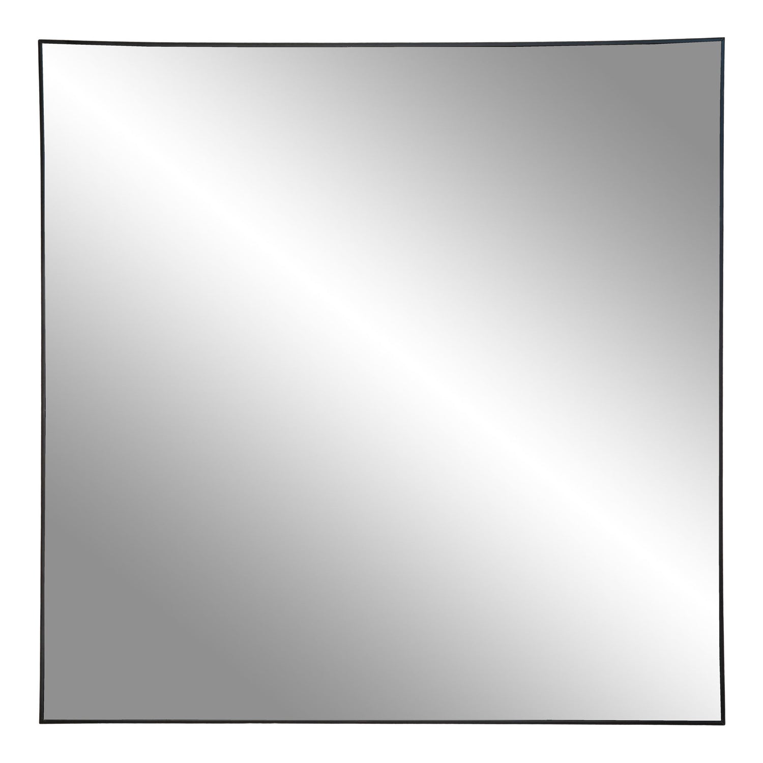 Jersey Spiegel- met zwarte messing look frame -60x60 cm