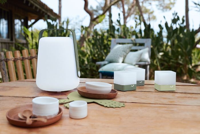 Fermob Balad outdoor tafellamp - H25 cm - Miel - Mobiele lamp