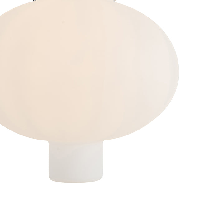 QAZQA Buiten hanglamp wit 35 cm met stekker IP44 - Pion