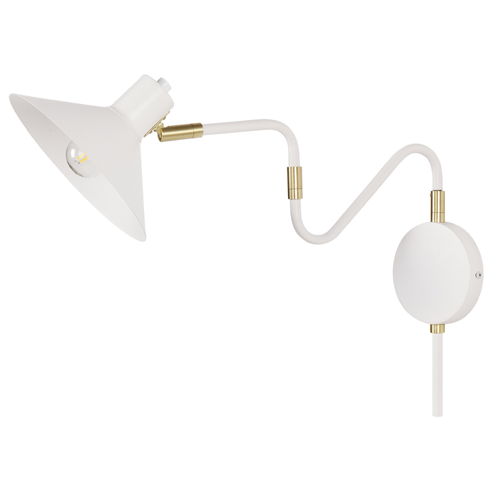 Beliani - BALIEM - Wandlamp - Wit - Metaal