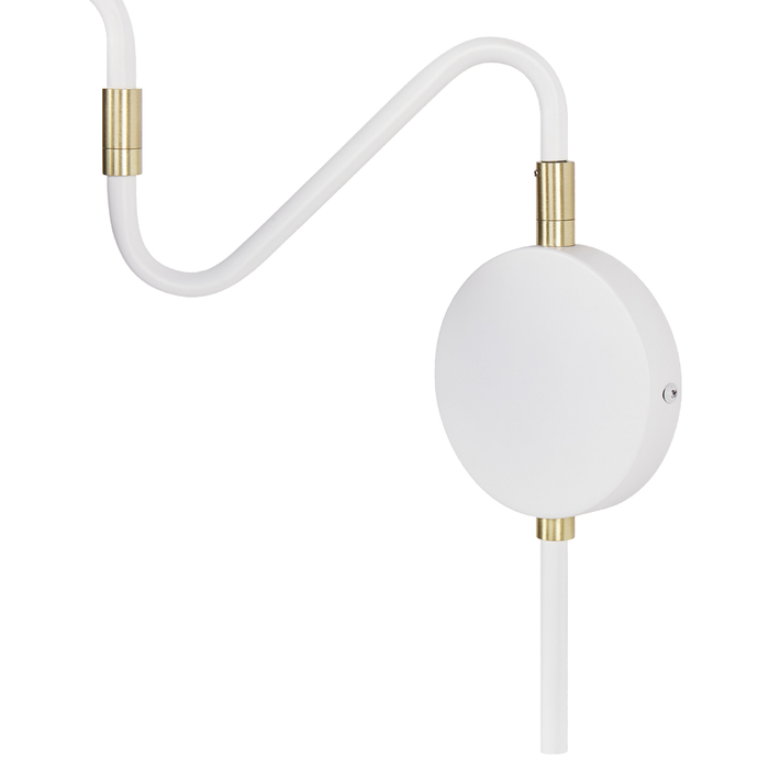 Beliani - BALIEM - Wandlamp - Wit - Metaal