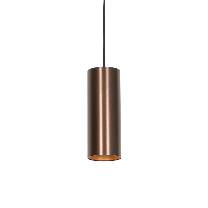 QAZQA Design hanglamp donkerbrons GU10 50mm - Tubo