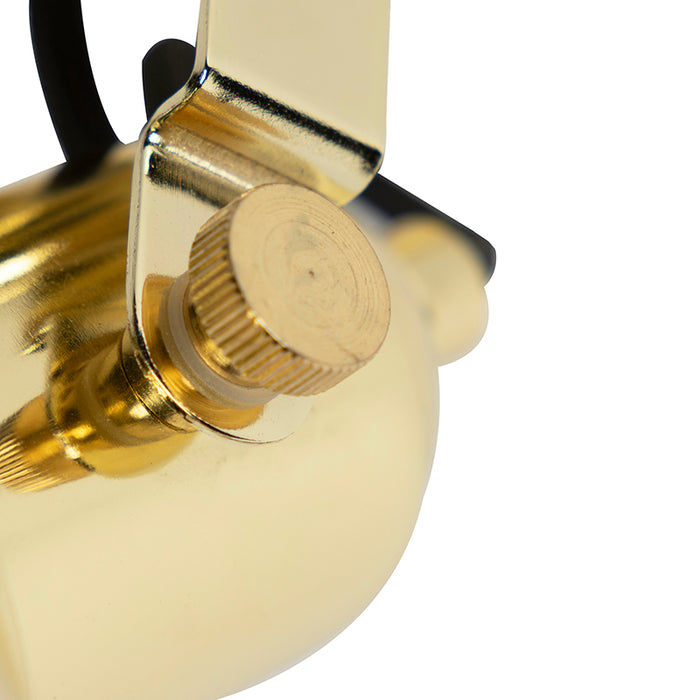 QAZQA Industriële ronde spot goud 1-lichts - Tommy