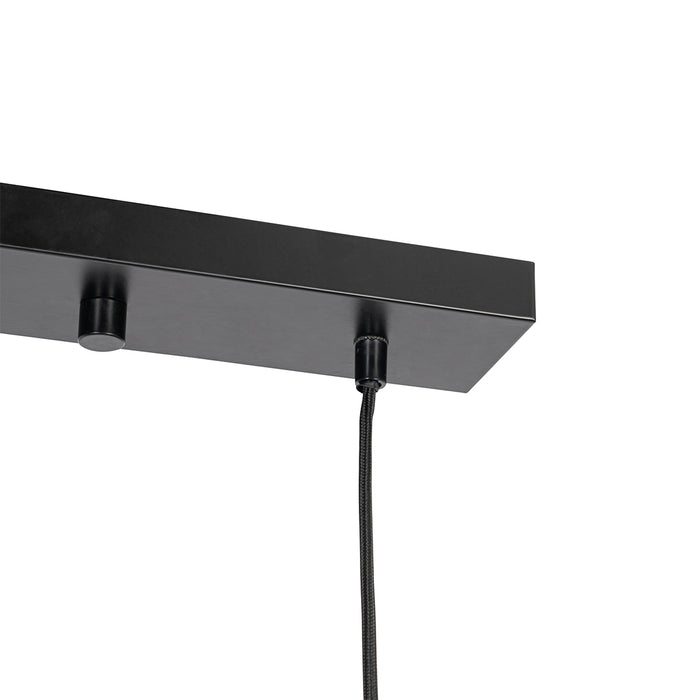 QAZQA Oosterse hanglamp bamboe 3-lichts langwerpig - Amira