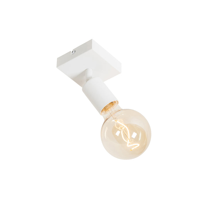 QAZQA Moderne spot wit vierkant - Facil