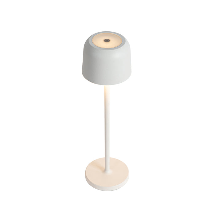 QAZQA Set van 2 tafellampen mushroom off white incl. laadstation -