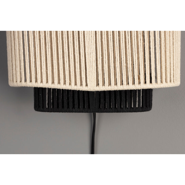 Dutchbone Elon Wandlamp Beige| Zwart