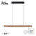 Neuhaus PURE® Hanglamp PURE E-MOTION Black - Wood e-LIFT  120cm incl.