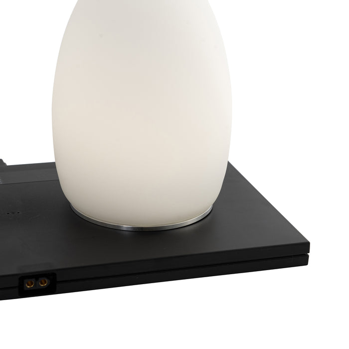 QAZQA Set van 2 tafellampen wit RGBW oplaadbaar - Eggo