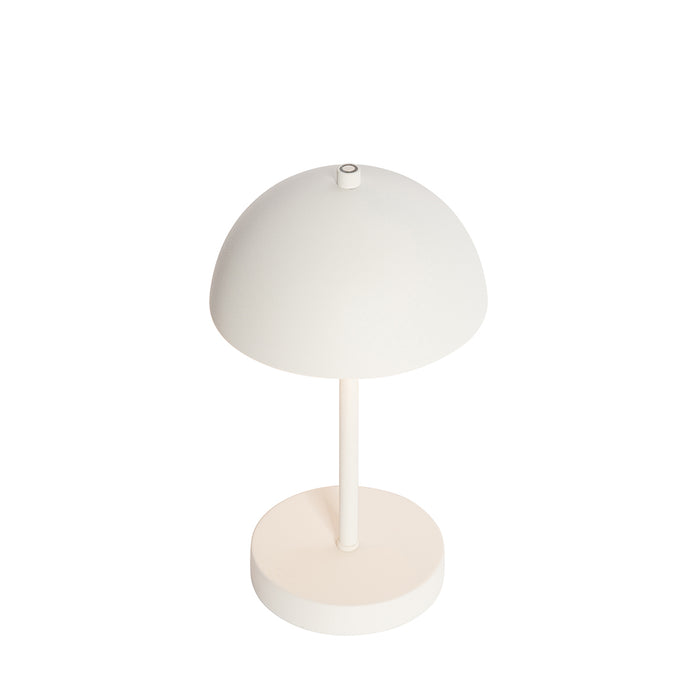 QAZQA Set van 2 buiten tafellampen mushroom wit oplaadbaar - Keira