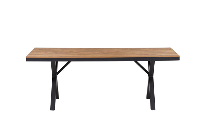 Rebellenclub Dandy Tuintafel - 200 x 100cm - Zwart|Bruin