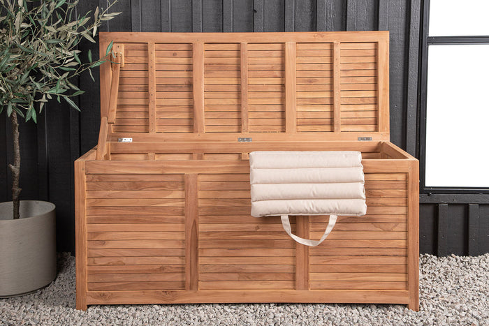 Rebellenclub Halon Kussen Opbergbox - 130 x 50cm - Naturel Hout