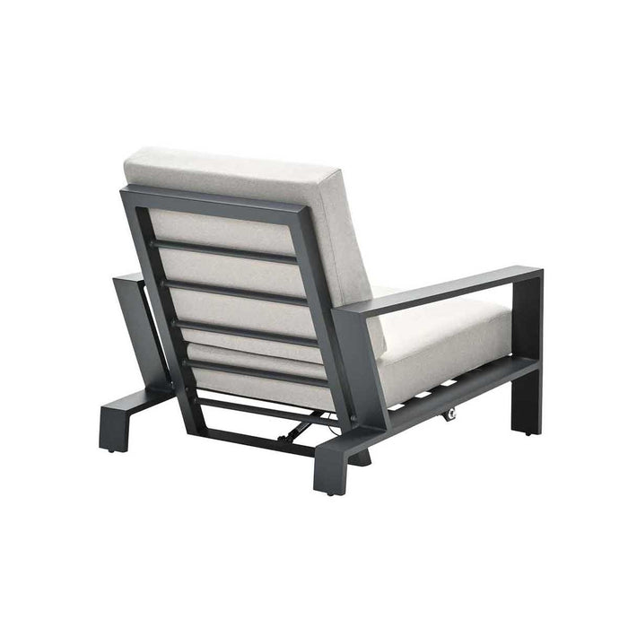 Lincoln verstelbare fauteuil - carbon black - desert sand