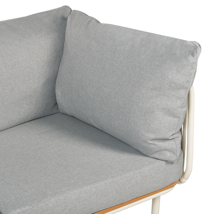 Beliani - SENISE - Tuinbank - Grijs - Aluminium