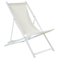 Beliani - LOCRI II - Strandstoel - Wit|Beige - Polyester