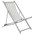 Beliani - LOCRI II - Strandstoel - Wit|Grijs - Polyester
