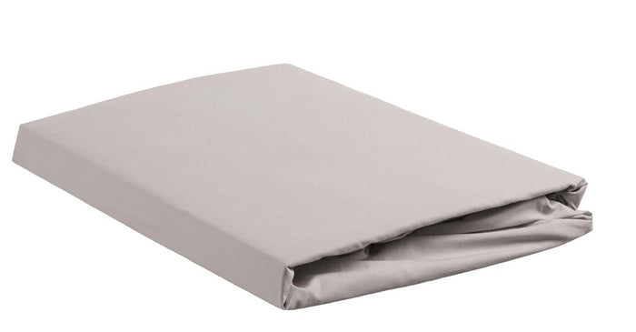 Beddinghouse Percale katoen - Topper Hoeslaken - 90x200 - Licht grijs