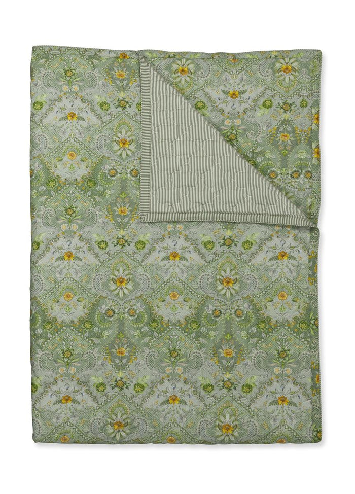 Pip Studio Saluti Piccoli Quilt Sprei - 220x260 cm - Groen