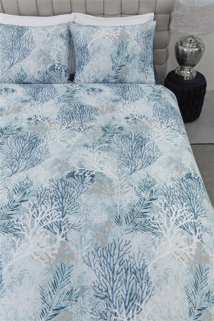 Riviera Maison Calm Coral  Dekbedovertrek - 240x200/220 - Blauw