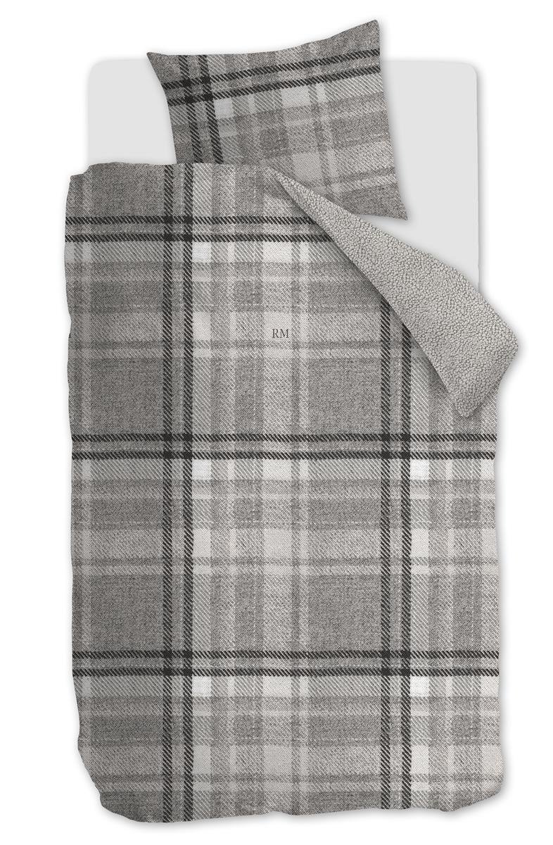 Riviera Maison Cozy Check  Dekbedovertrek - 140x200/220 - Zand