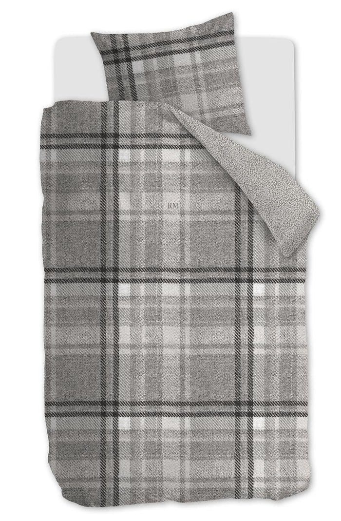 Riviera Maison Cozy Check  Dekbedovertrek - 140x200/220 - Zand