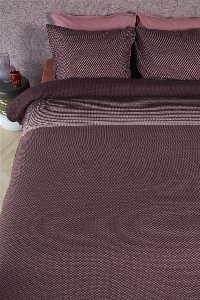 Beddinghouse Demi  Dekbedovertrek - 240x200/220 - Donker Rood