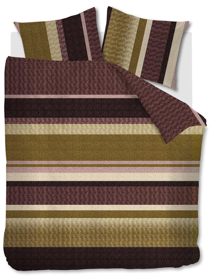 Beddinghouse Jorren  Dekbedovertrek - 240x200/220 - Donker Rood