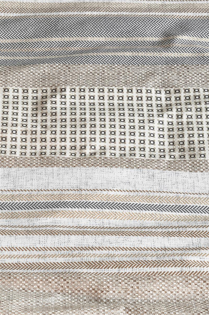 Riviera Maison Twill Weave  Dekbedovertrek - 200x200/220 - Bruin