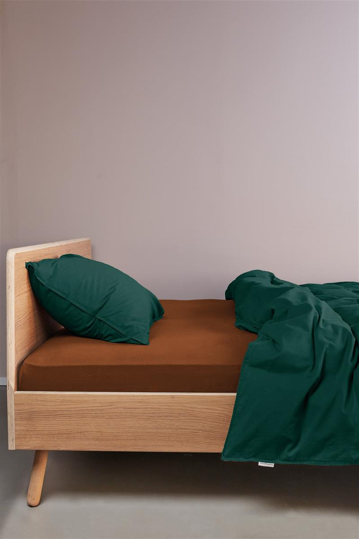 Beddinghouse Jersey - Splittopper Hoeslaken - 160x200/220 - Steenrood